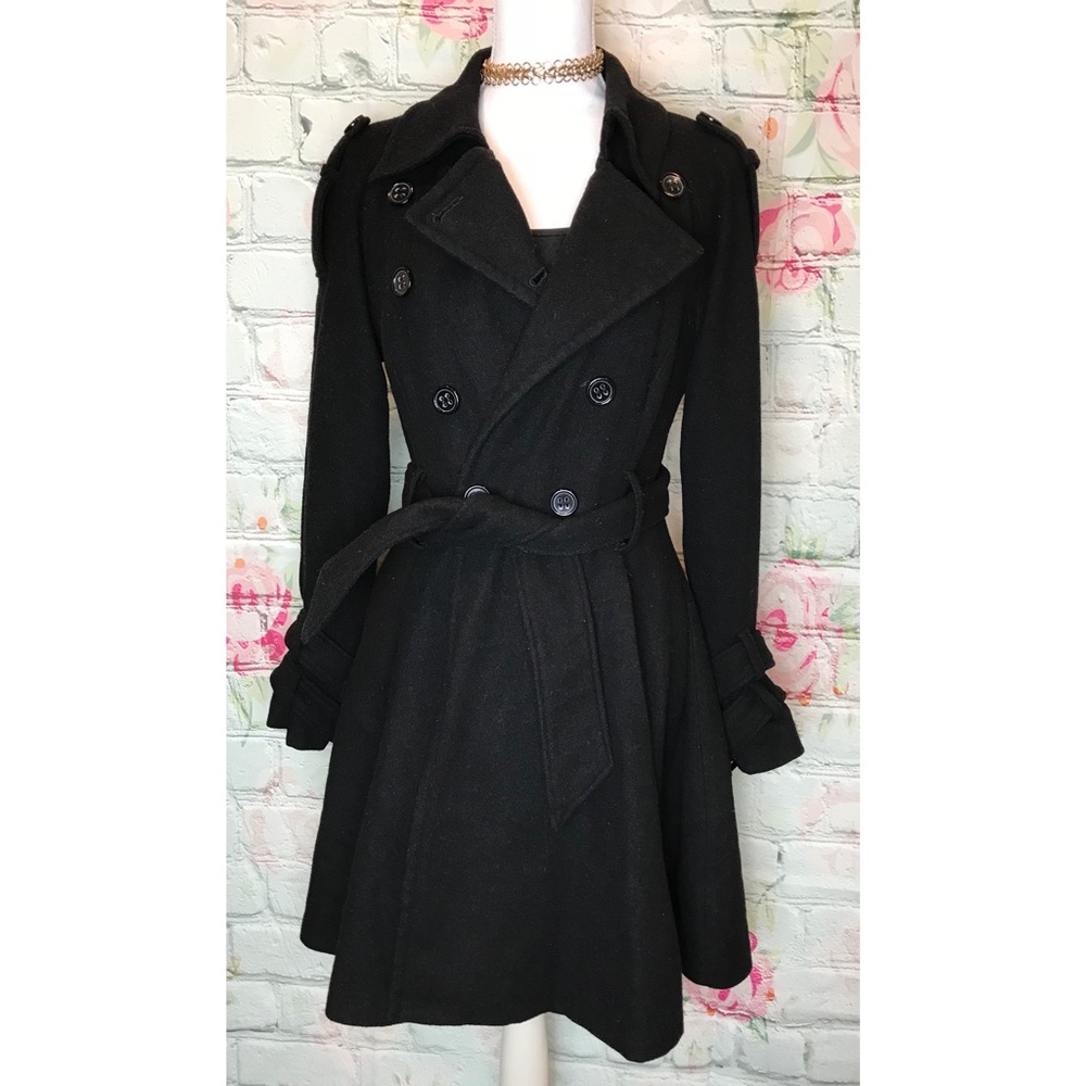 Black Bebe Trench Coat (XS)